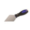 Bon Tool 4-in Carbon Steel Blade Putty Knife with Comfort Grip Handle - Ideal for Detail Work and Tight Spaces