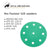 orca abrasives Green Super Fine 1200-Grit Disc Sandpaper 5-in W x 5-in L 10-Pack