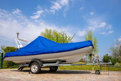 BOEN 12-ft x 9-ft Blue Waterproof Commercial Polyethylene 5-mil Tarp