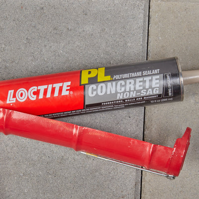 LOCTITE PL Poly Concrete and Masonry Sealant 10-oz Gray Paintable Polyurethane Caulk