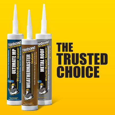 Titebond WeatherMaster Metal Roof 12-Pack 9.5-oz Silver 62611 Paintable Advanced Sealant Caulk