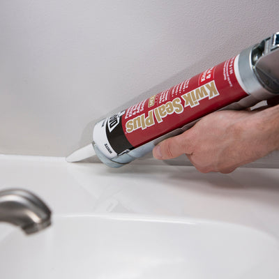 DAP Kwik Seal Plus 10.1-oz White Paintable Latex Caulk