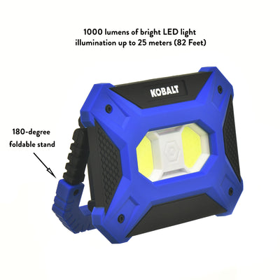 Kobalt 6-volt 1000-Lumen LED Battery-operated Portable Work Light (4-Batteries Included)