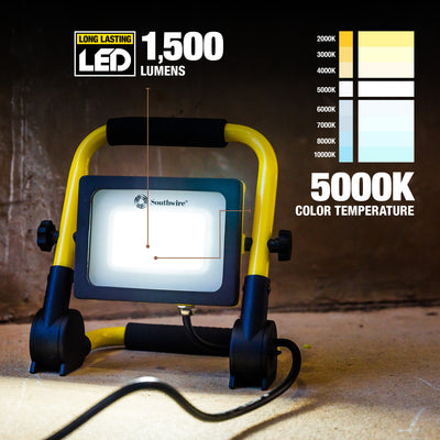 Southwire 1500-Lumen LED Plug-in Portable Work Light