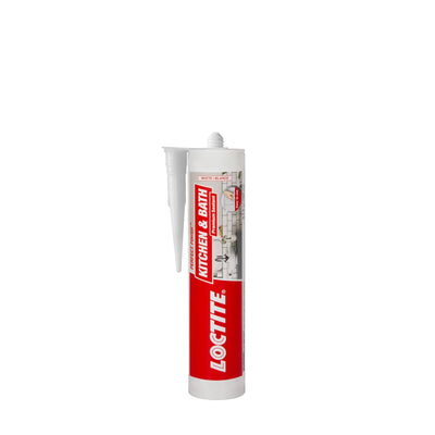 LOCTITE Perfect Finish Kitchen and Bath 9.5-oz White Paintable Advanced Sealant Caulk