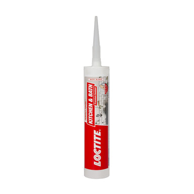 LOCTITE Perfect Finish Kitchen and Bath 9.5-oz White Paintable Advanced Sealant Caulk