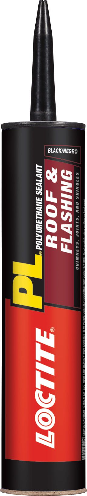 LOCTITE PL Roof and Flashing 10-oz Black Paintable Polyurethane Caulk