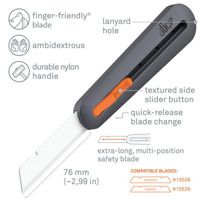 Slice Manual Industrial 17.5Mm 1-Blade Retractable Utility Knife