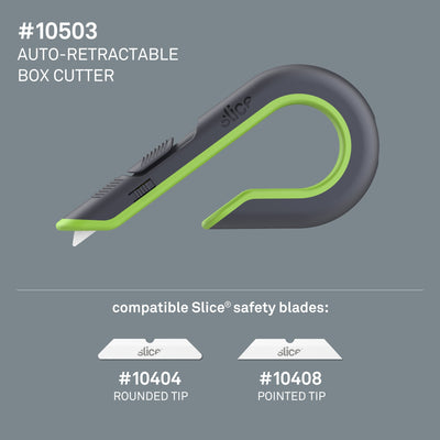 Slice Auto-Retractable Box Cutter 6.5Mm 1-Blade Retractable Utility Knife