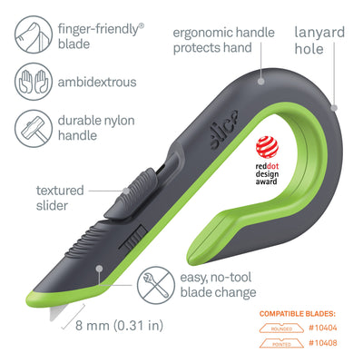 Slice Auto-Retractable Box Cutter 6.5Mm 1-Blade Retractable Utility Knife