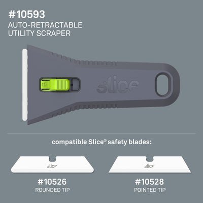 Slice Auto-Retractable Utility Scraper 19Mm 1-Blade Retractable Utility Knife