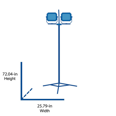 Utilitech 7500-Lumen Halogen Plug-in Stand Work Light