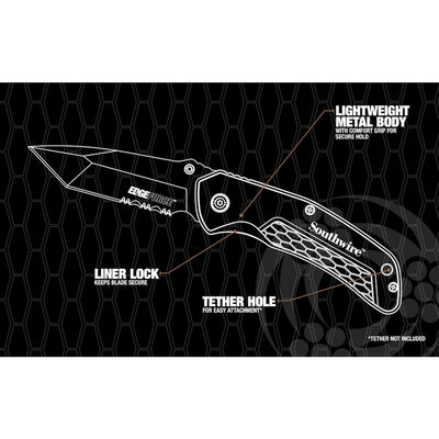 Southwire Tanto 1-Blade Folding Retractable Utility Knife with On Tool Blade Storage