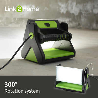 LINK2HOME 2400-Lumen LED Plug-in Portable Work Light