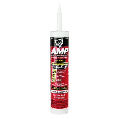 DAP AMP 9-oz White Paintable Advanced Sealant Caulk