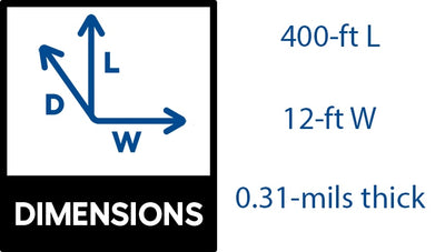 Contractor's Choice 12-ft x 400-ft 0.31-mil Plastic Sheeting