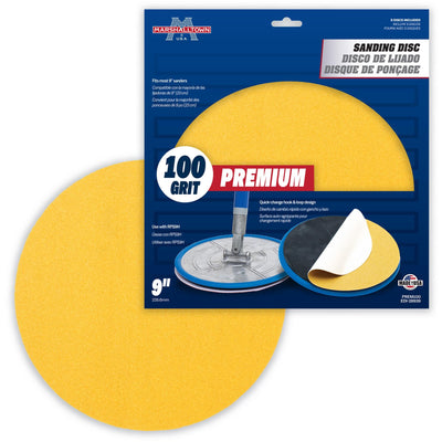 Marshalltown Fine 150-Grit Disc Sandpaper 9-in W x 9-in L 5-Pack