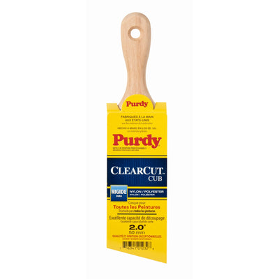 Purdy Clearcut 2-in Reusable Nylon- Polyester Blend Angle Paint Brush (General Purpose Brush)