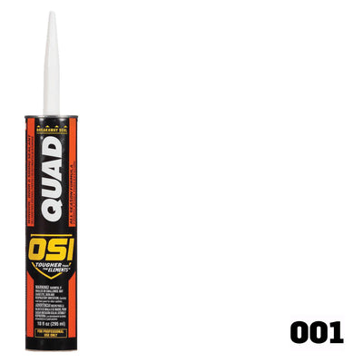 OSI Quad 10-oz White 001 Paintable Solvent Caulk