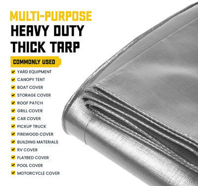 Core Tarps 50-ft x 50-ft Waterproof 5-Mil Commercial Tarps