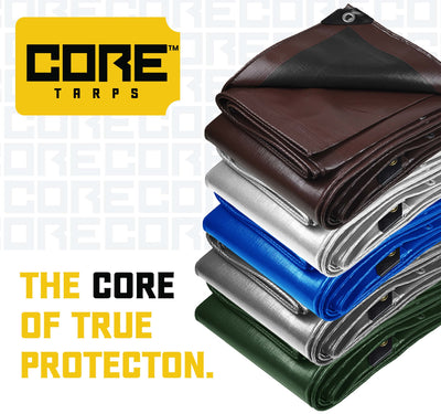 Core Tarps 40-ft x 50-ft Waterproof 5-Mil Commercial Tarps