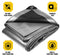 Core Tarps 50-ft x 100-ft Waterproof 5-Mil Commercial Tarps