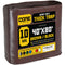 Core Tarps 40-ft x 80-ft Brown Waterproof Standard Polyethylene 10-mil Tarp