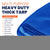 Tarpco Safety 8-ft x 10-ft Blue Waterproof Commercial Polyethylene 10-mil Tarp