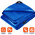 Tarpco Safety 8-ft x 10-ft Blue Waterproof Commercial Polyethylene 10-mil Tarp