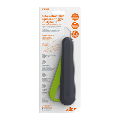 Slice Auto-Retractable Squeeze-Trigger 12Mm 1-Blade Retractable Utility Knife