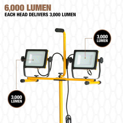 Southwire 6000-Lumen LED Plug-in Stand Work Light