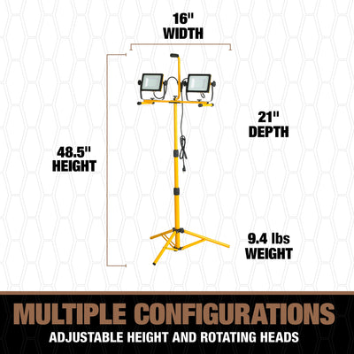 Southwire 6000-Lumen LED Plug-in Stand Work Light