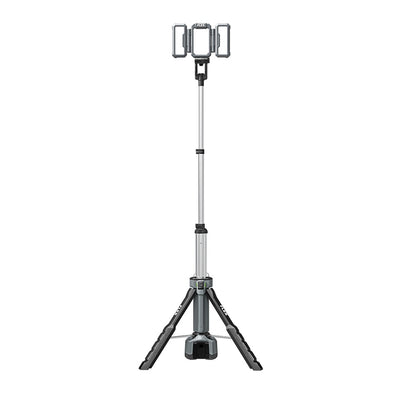 FLEX 4000-Lumen LED Battery-operated and Plug-in Rechargeable Stand Work Light