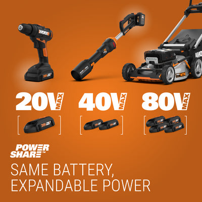 WORX Nitro Cordless Battery Handheld HVLP Paint Sprayer (Compatible with Stains)