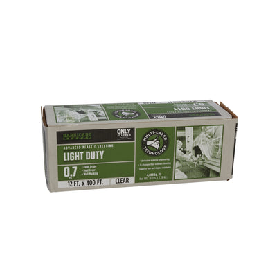 BARRICADE 12-ft x 400-ft Clear 0.7-mil Light-duty Plastic Sheeting