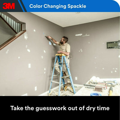 3M Blue-to-White 8-oz Color-changing, Heavy Duty, Waterproof Interior/Exterior Blue Spackling Kit