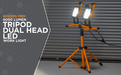 Woods 6000-Lumen LED Plug-in Portable Work Light