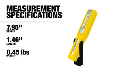 Yellow Jacket 400-Lumen LED Battery-operated Rechargeable Handheld Work Light