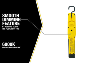 Yellow Jacket 400-Lumen LED Battery-operated Rechargeable Handheld Work Light