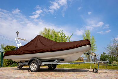 BOEN 8-ft x 6-ft Brown Waterproof Commercial Polyethylene 10-mil Tarp