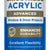 GE Advanced Siliconized Acrylic Windows, Doors, Ext 10.1-oz White Paintable Latex Caulk