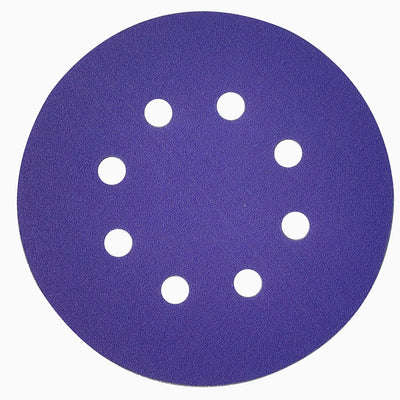 orca abrasives 5 Inch  Hook and Loop Purple Sanding Discs 8 Holes 150 Grit 25 Pack