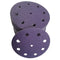 orca abrasives 5 Inch  Hook and Loop Purple Sanding Discs 8 Holes 220 Grit 25 Pack