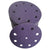 orca abrasives 6 Inch  Hook and Loop Purple Sanding Discs 6 Holes 100 Grit 25 Pack