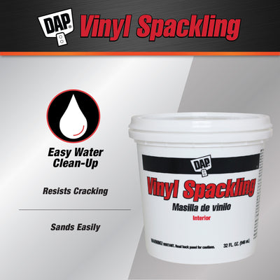 DAP Vinyl 1-Quart Interior White Spackling