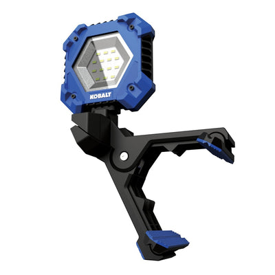 Kobalt 1500-Lumen LED Battery-operated Rechargeable Clamped Work Light (2-Batteries Included)