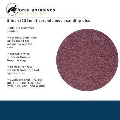 orca abrasives net disc 5 inch 320 grit 10 pack