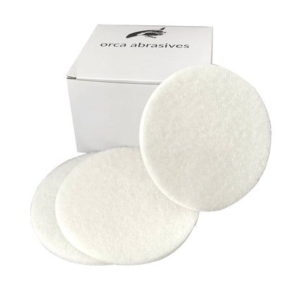 orca abrasives White pad Extra Fine Pad-Grit Disc Sandpaper 6-in W x 6-in L 20-Pack