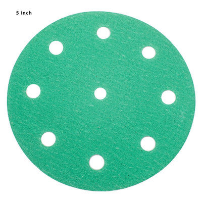 orca abrasives Green Medium 100-Grit Disc Sandpaper 5-in W x 5-in L 25-Pack