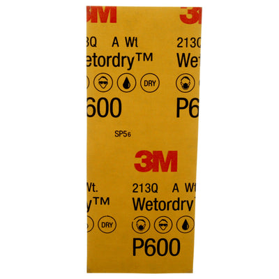 3M Wetordry Super Fine 600-Grit Sheet Sandpaper 3.66-in W x 9-in L 10-Pack